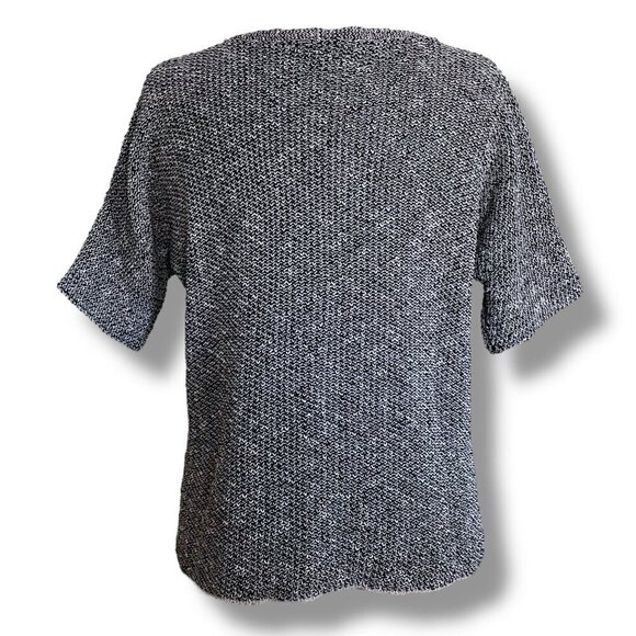 Eileen Fisher Womens Knit Top Sz Small Organic Linen Cotton Tencel Minimalist - Picture 6 of 7